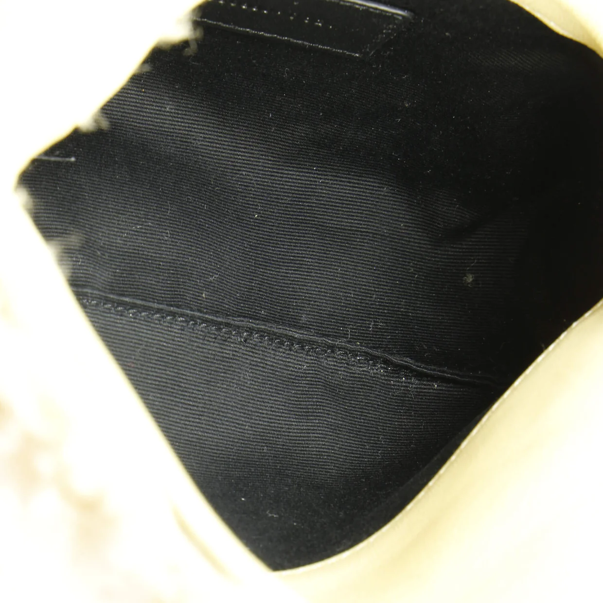 LouLou Puffer Clutch Matelasse Chevron Shearling Small - Deep Luxury