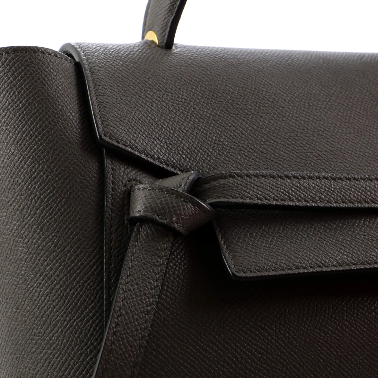 Belt Bag Textured Leather Micro - Deep Luxury