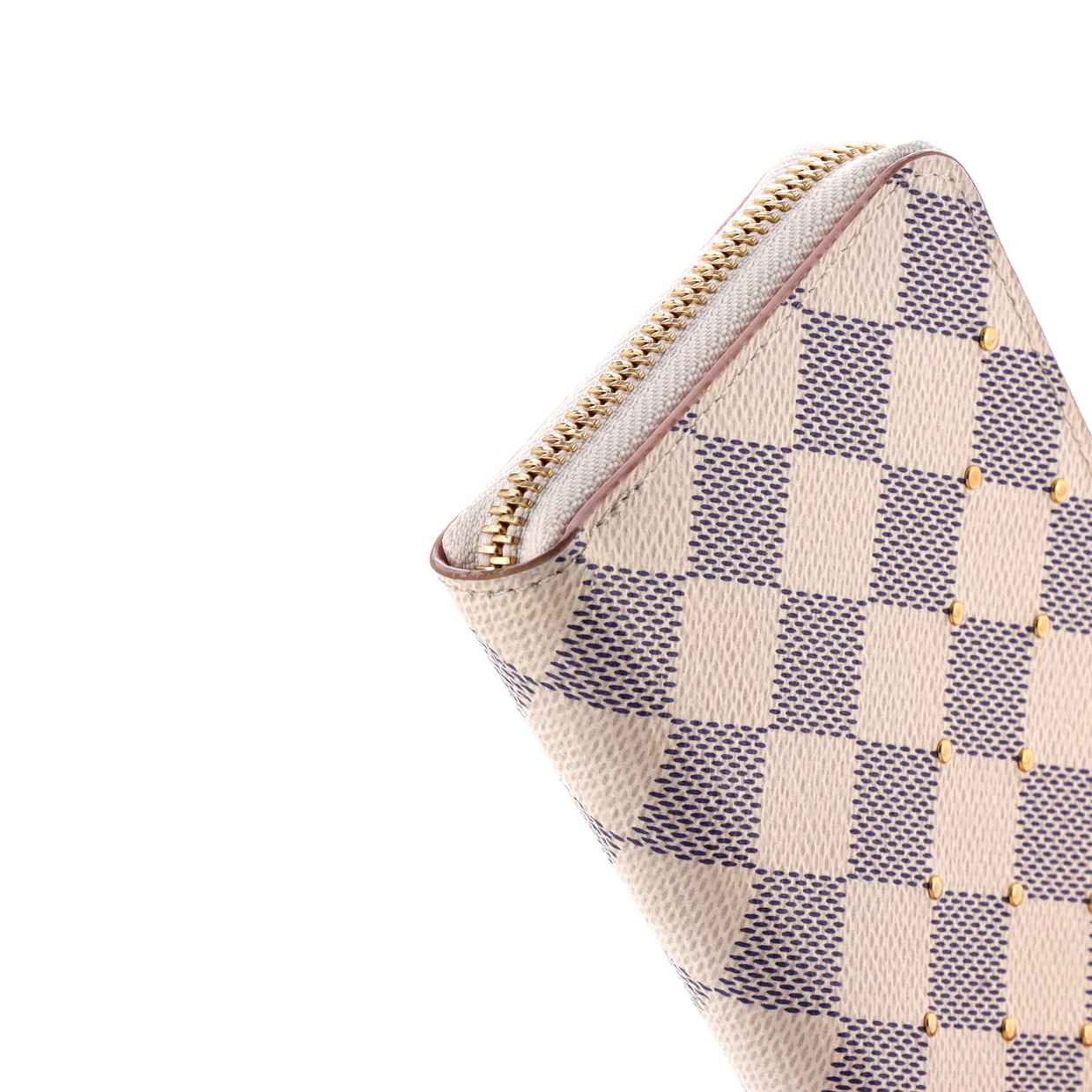Clemence Wallet Studded Damier - Deep Luxury