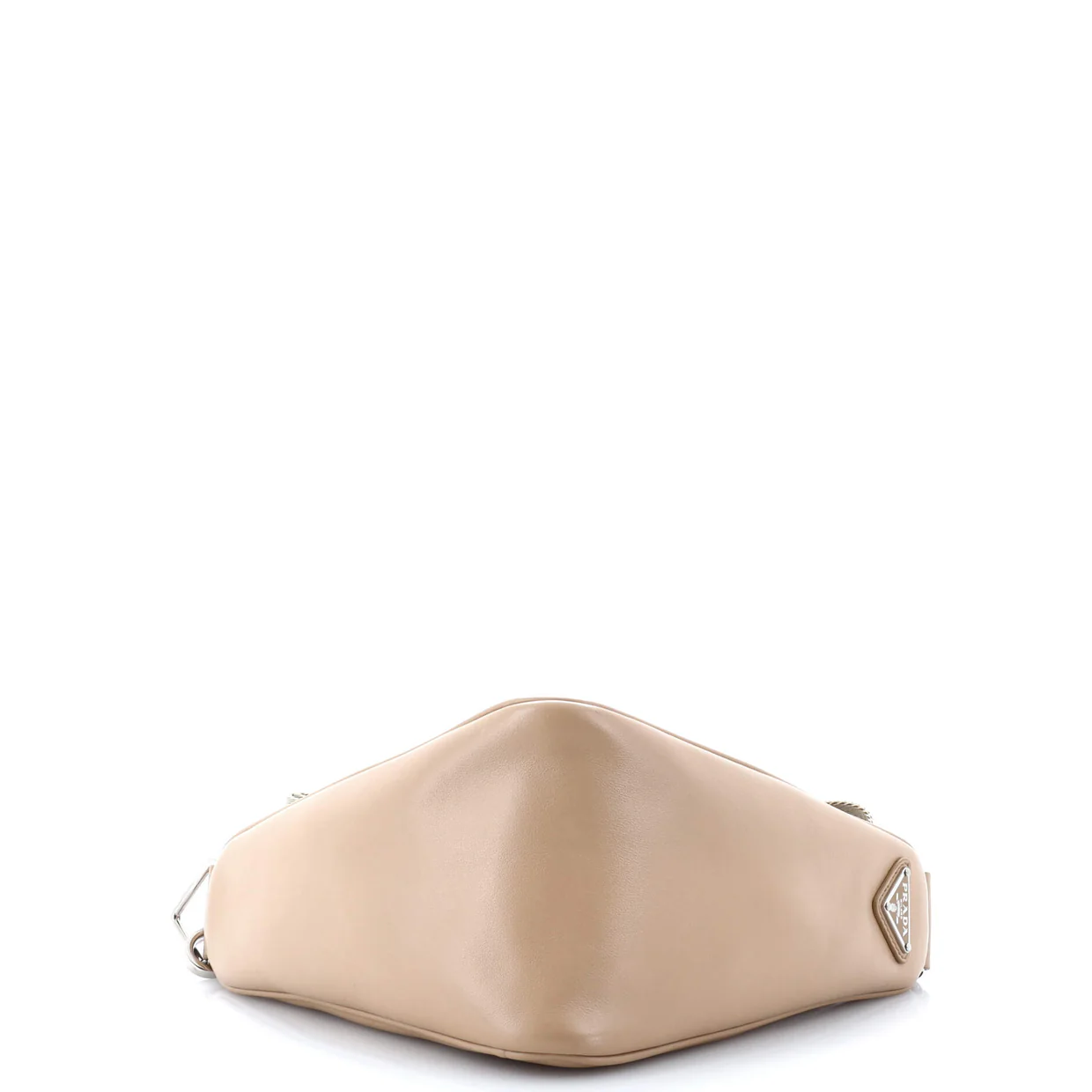 Triangle Logo Zip Crossbody Bag Leather Small - Deep Luxury