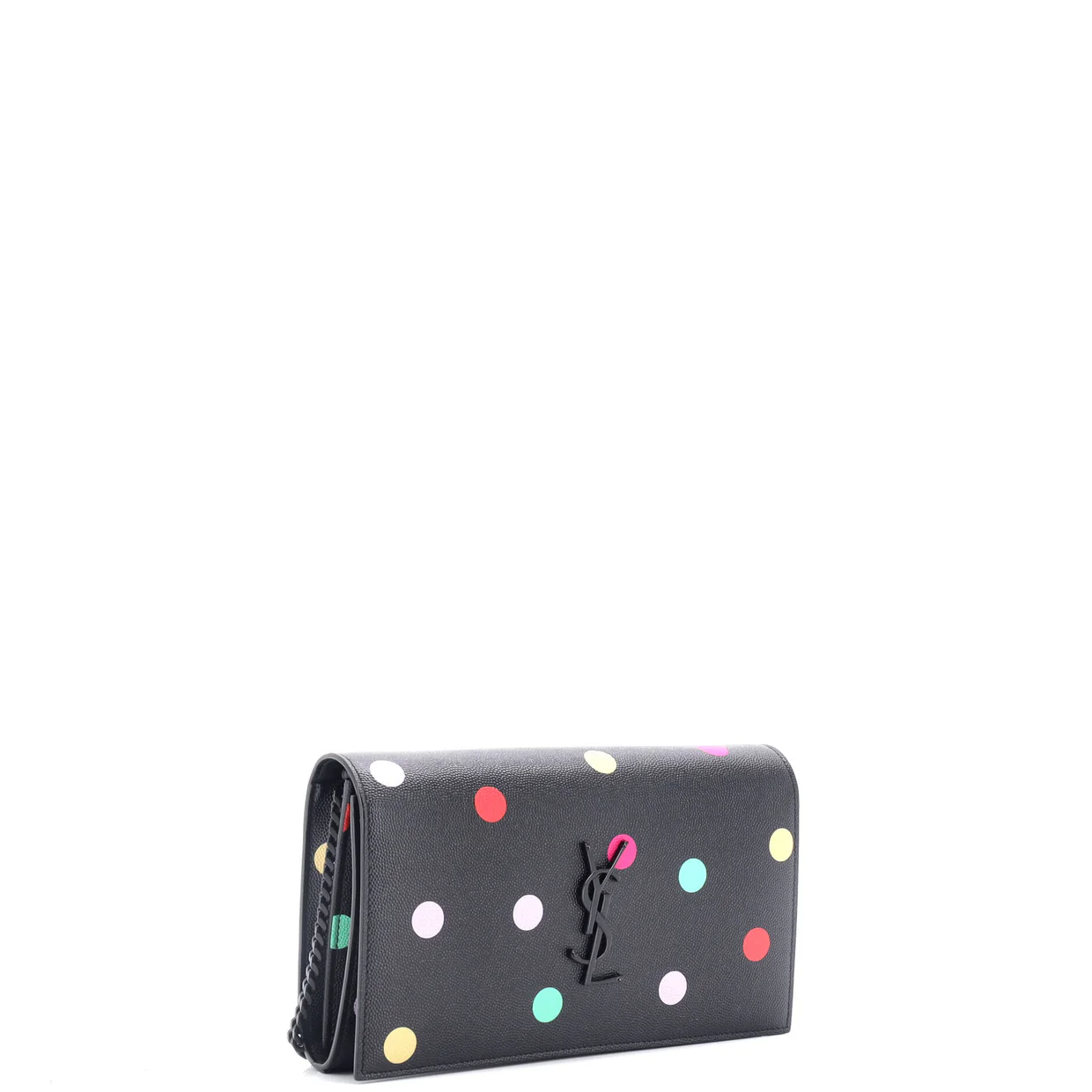 Classic Monogram Wallet on Chain Printed Leather - Deep Luxury