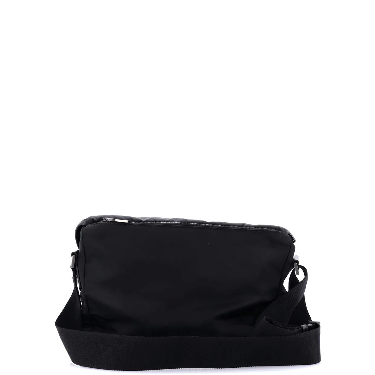 Double Buckle Flap Messenger Bag Tessuto Large - Deep Luxury