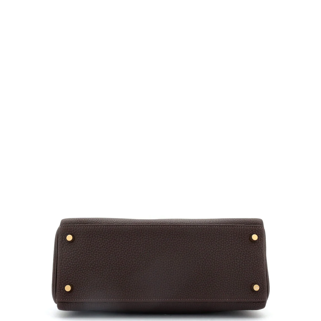 Kelly Handbag Ebene Togo with Gold Hardware 28 - Deep Luxury