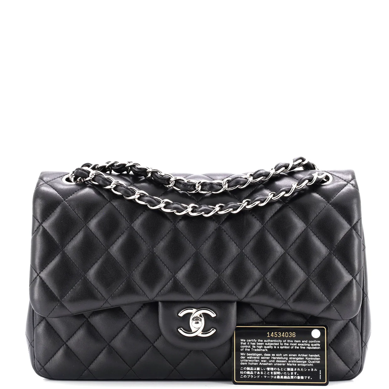 Classic Double Flap Bag Quilted Lambskin Jumbo - Deep Luxury
