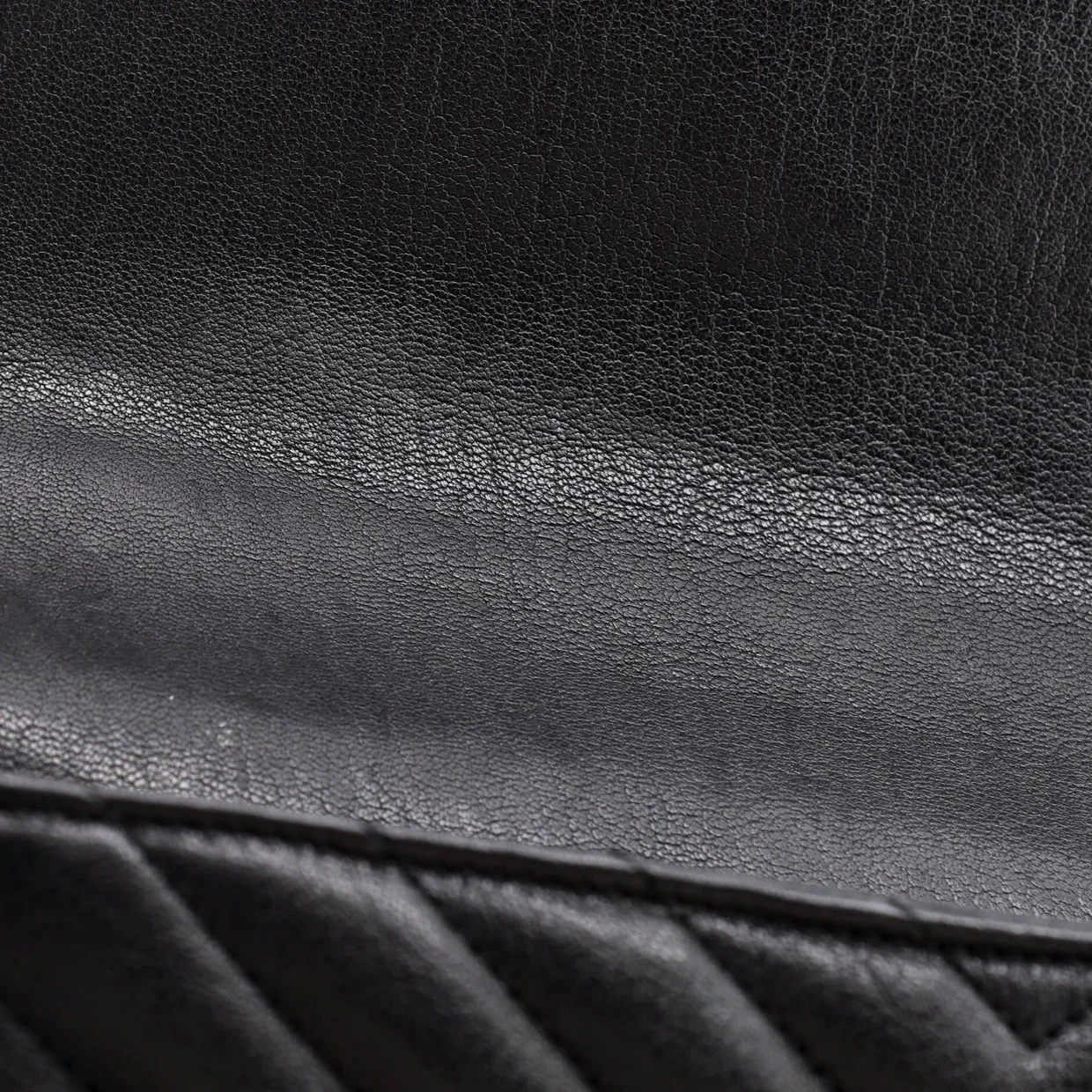Classic Monogram College Bag Embellished Matelasse Chevron Leather Medium - Deep Luxury