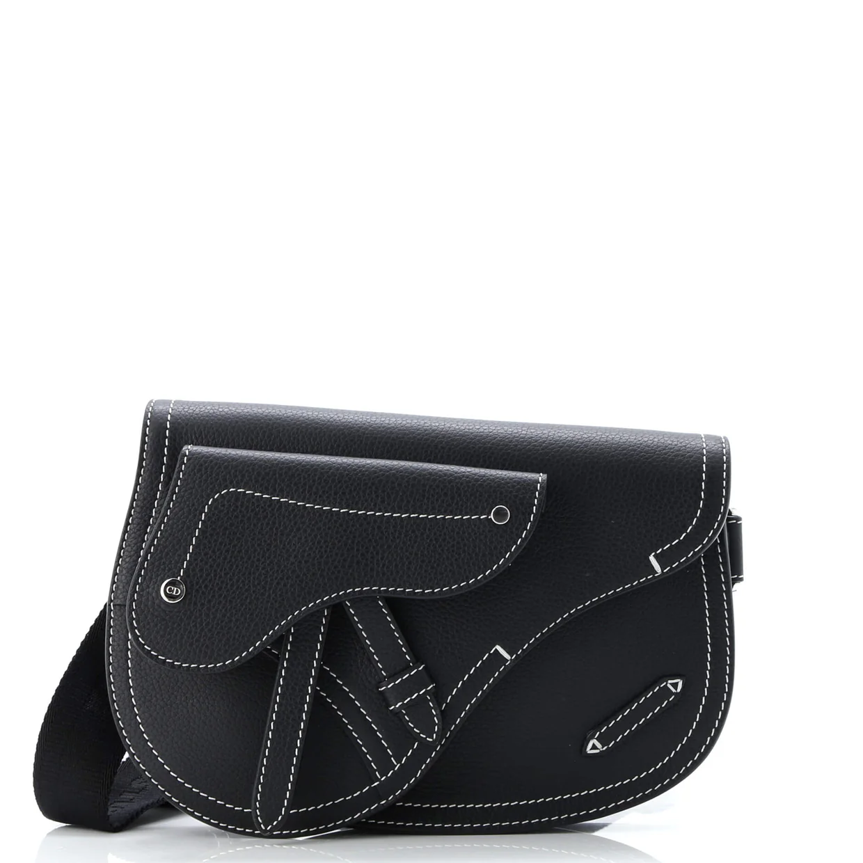 Saddle Messenger Pouch Leather - Deep Luxury