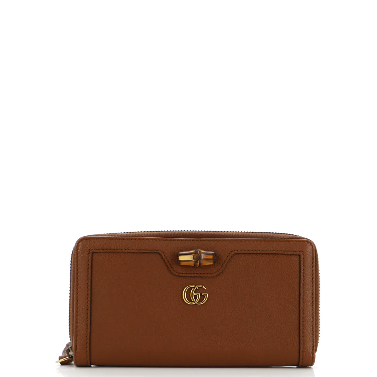 Diana Zip Around Wallet Leather - Deep Luxury
