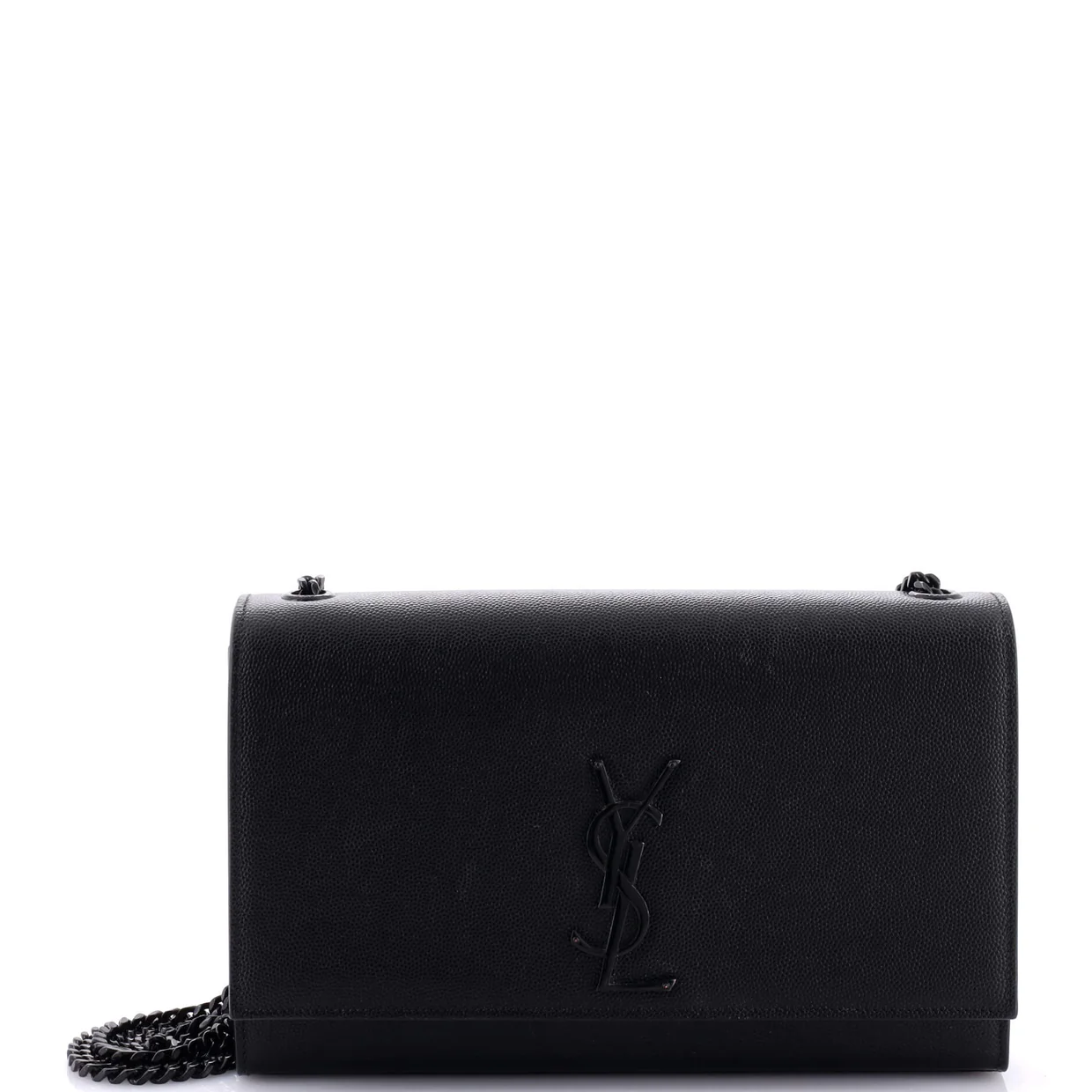 Classic Monogram Crossbody Bag Grainy Leather Large - Deep Luxury