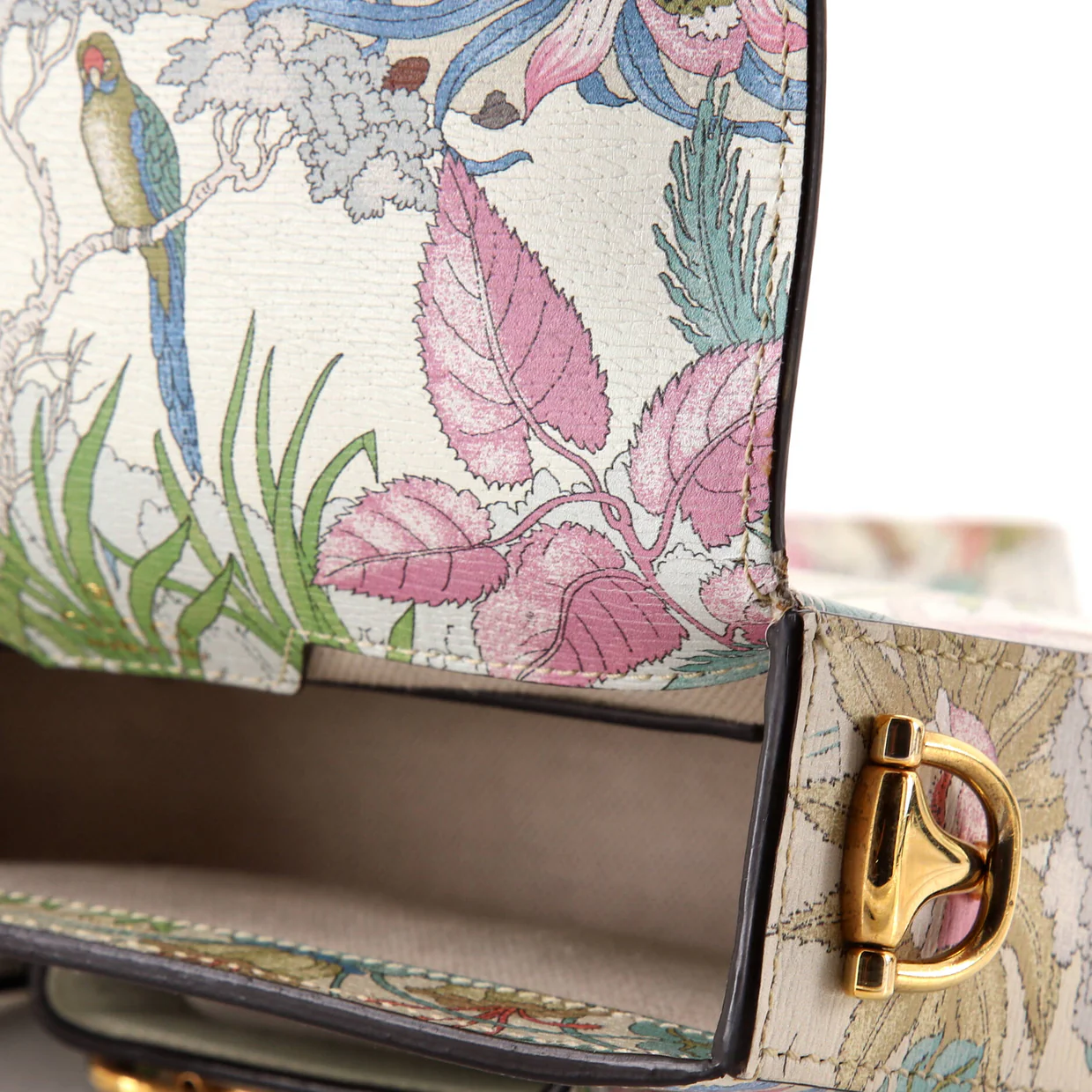 Horsebit 1955 Shoulder Bag Printed Leather Mini - Deep Luxury