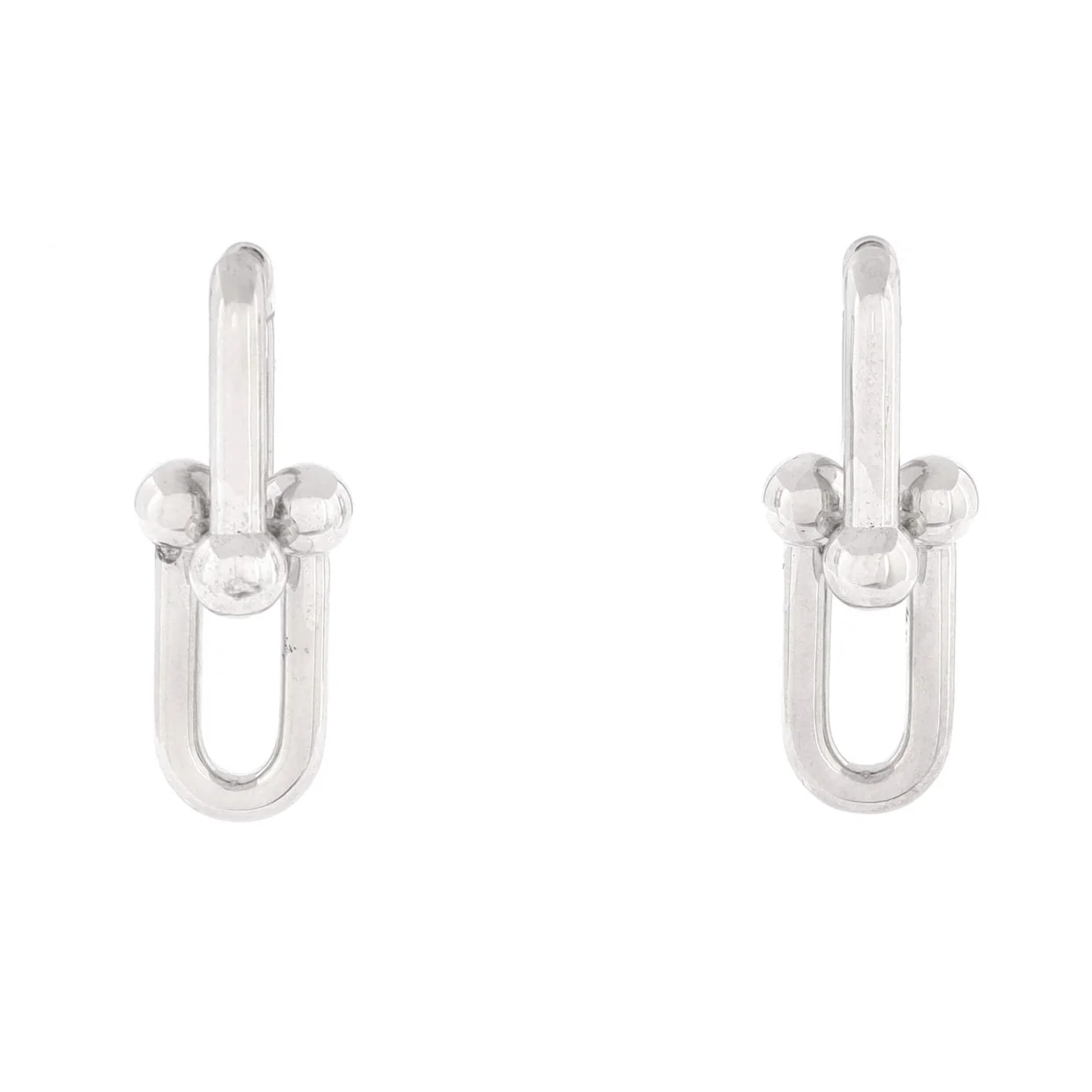 Hardwear Link Earrings Sterling Silver Large - Deep Luxury