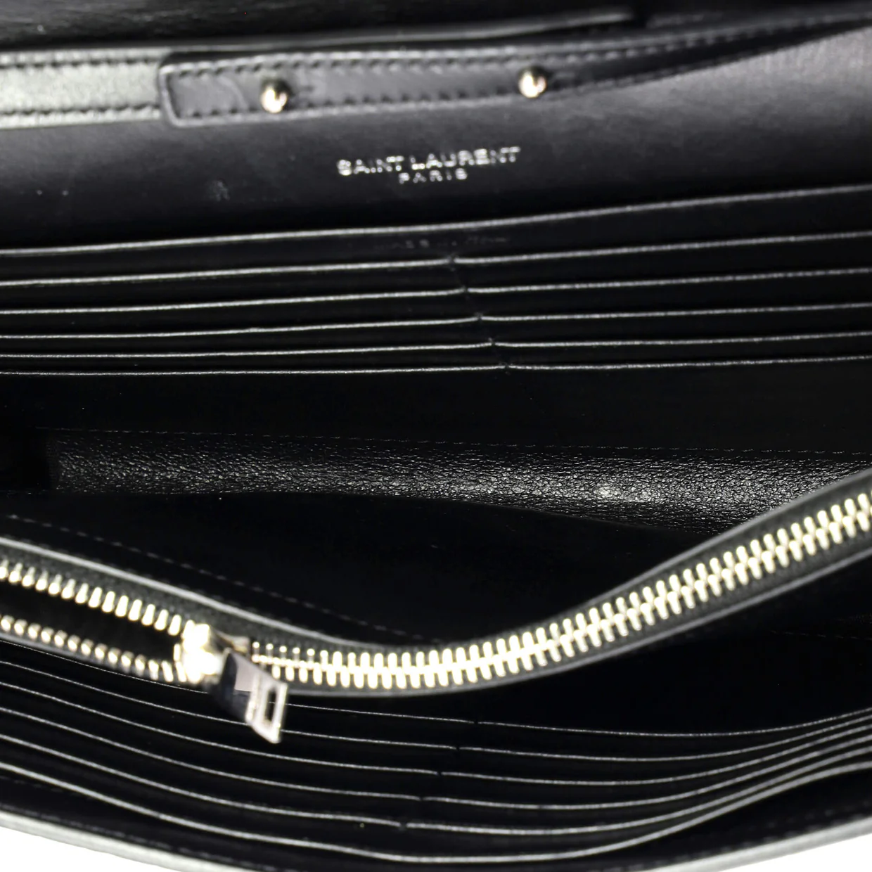 Classic Monogram Wallet on Chain Crocodile Embossed Leather - Deep Luxury