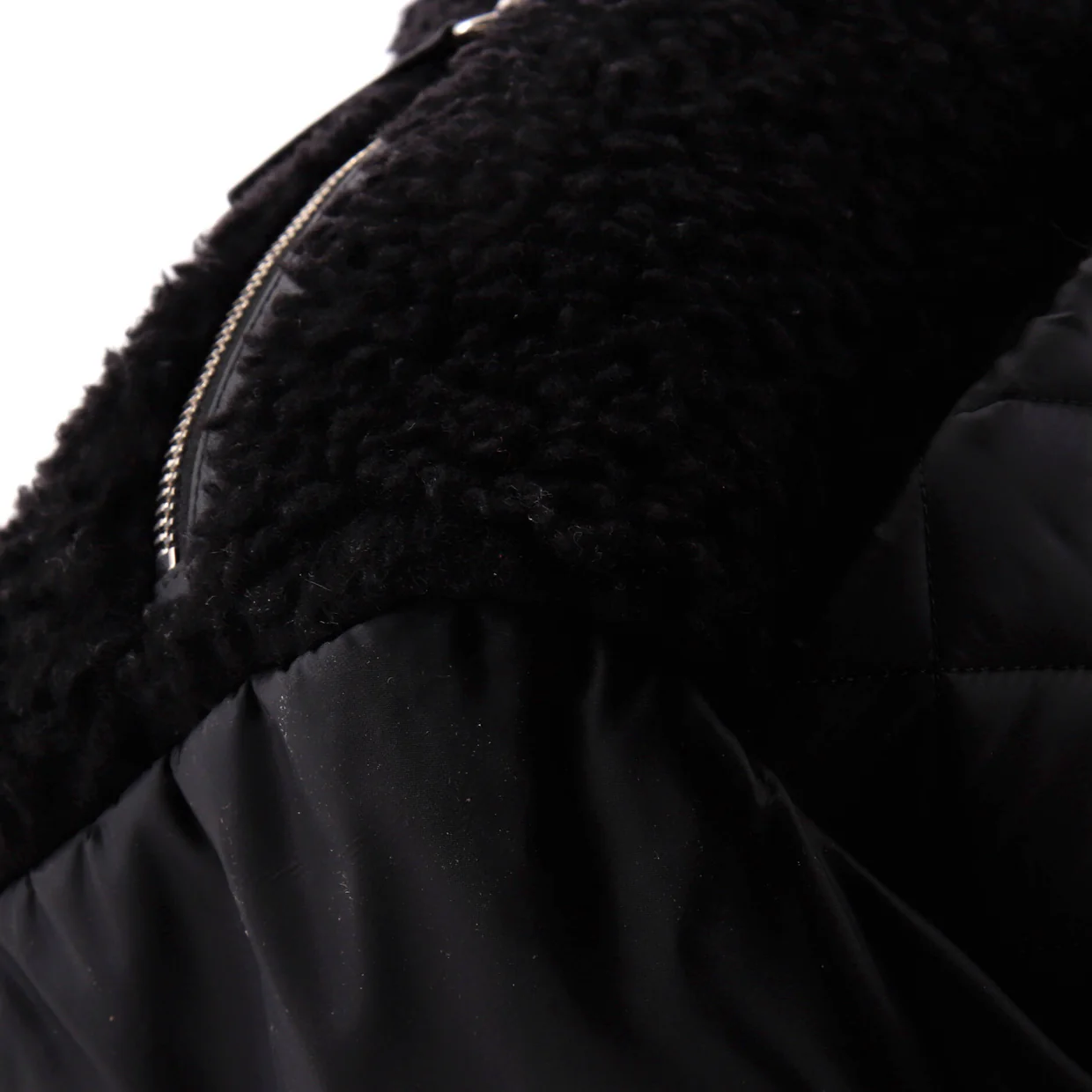 Coco Neige Shopping Tote Shearling with Quilted Nylon and Calfskin Large - Deep Luxury