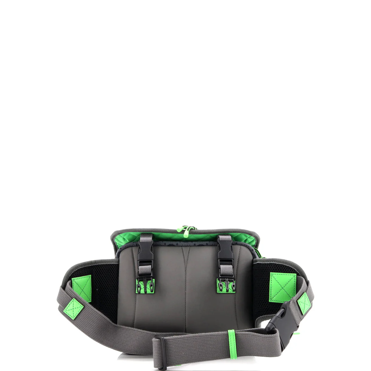 Buckle Flap Chest Strap Backpack GG Fabric with Rubber - Deep Luxury