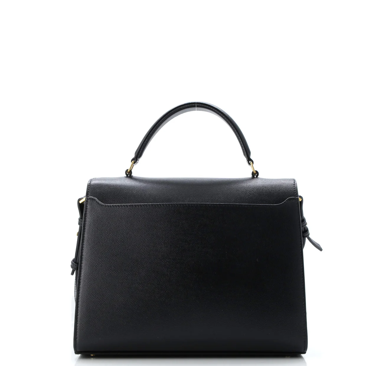 Cassandra Top Handle Bag Leather Medium - Deep Luxury