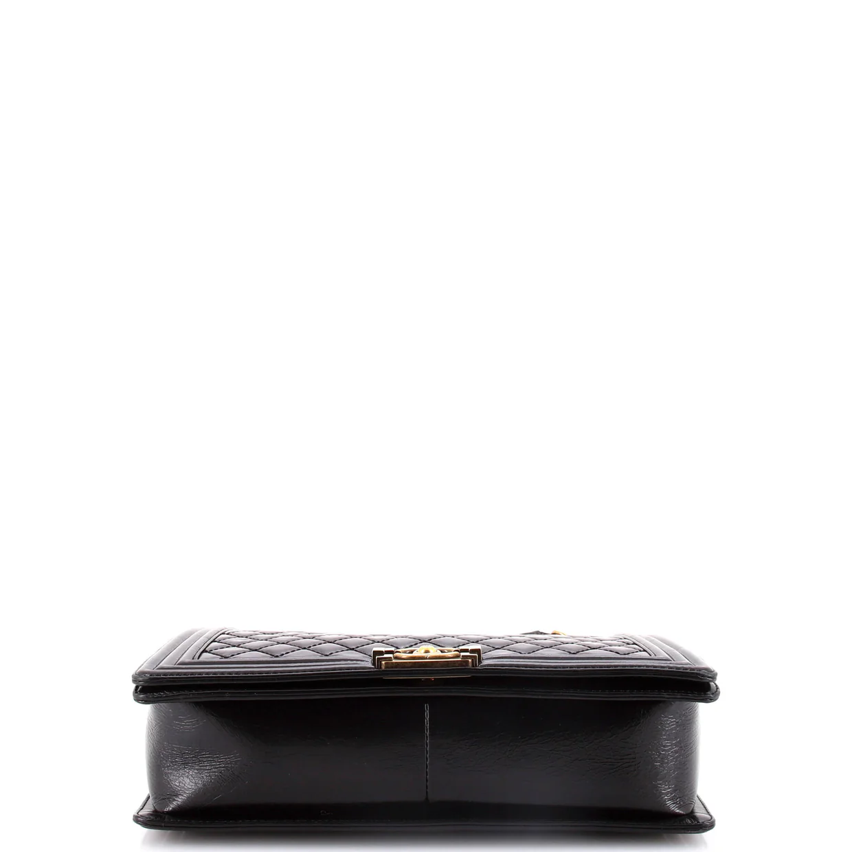 Boy Flap Bag Quilted Glazed Calfskin Large - Deep Luxury