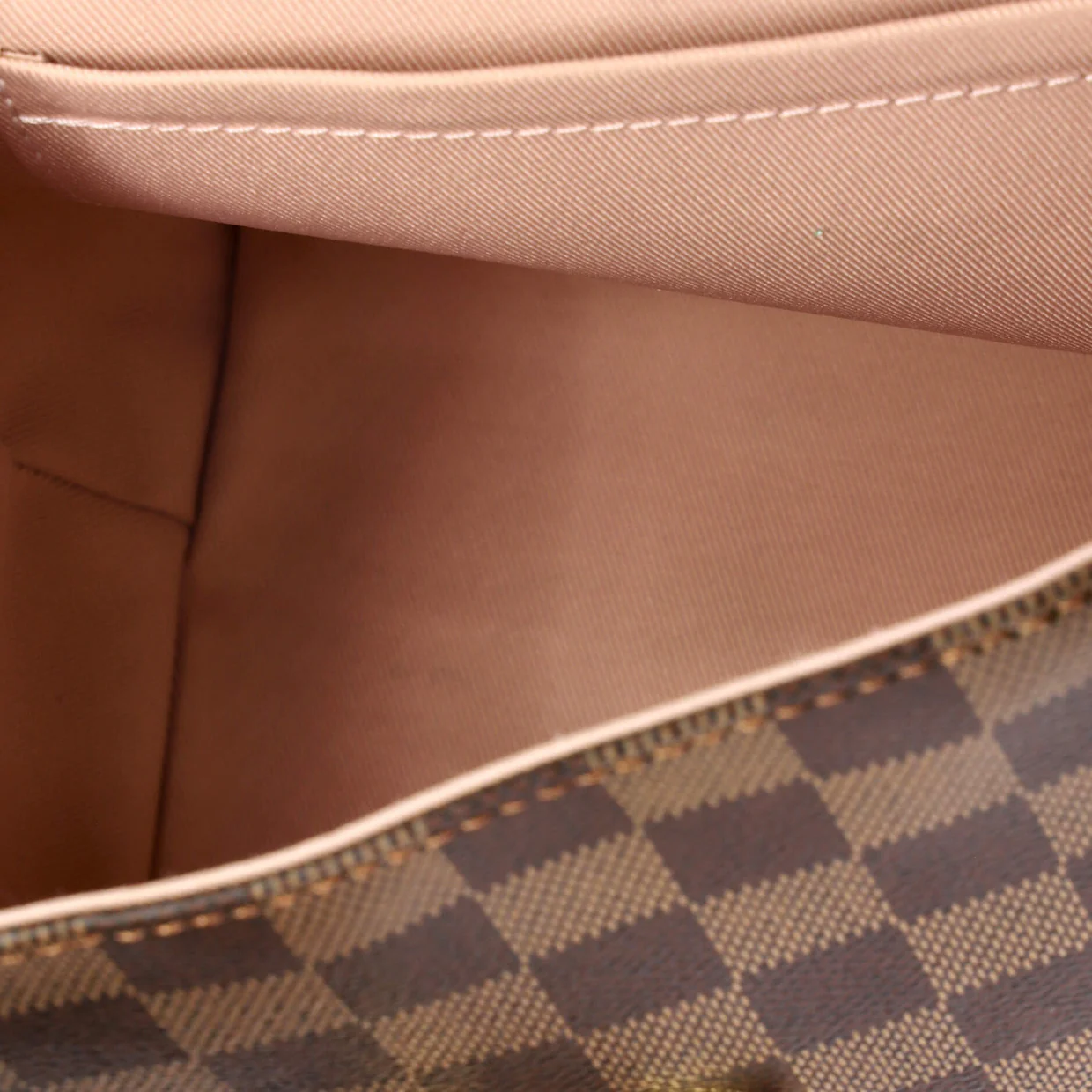 Clapton Backpack Damier and Leather - Deep Luxury