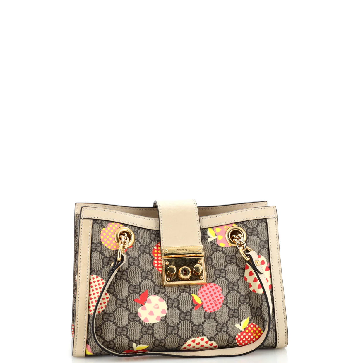 Padlock Chain Tote Printed GG Coated Canvas Small - Deep Luxury