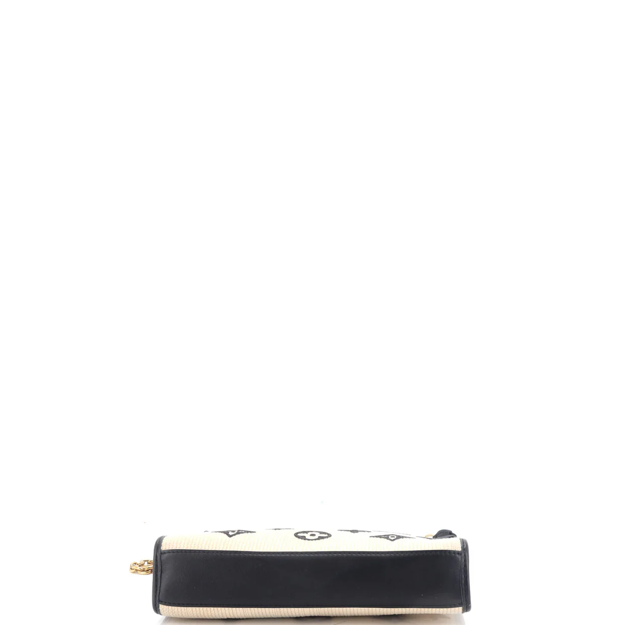 Toiletry Pouch on Chain Monogram Raffia - Deep Luxury