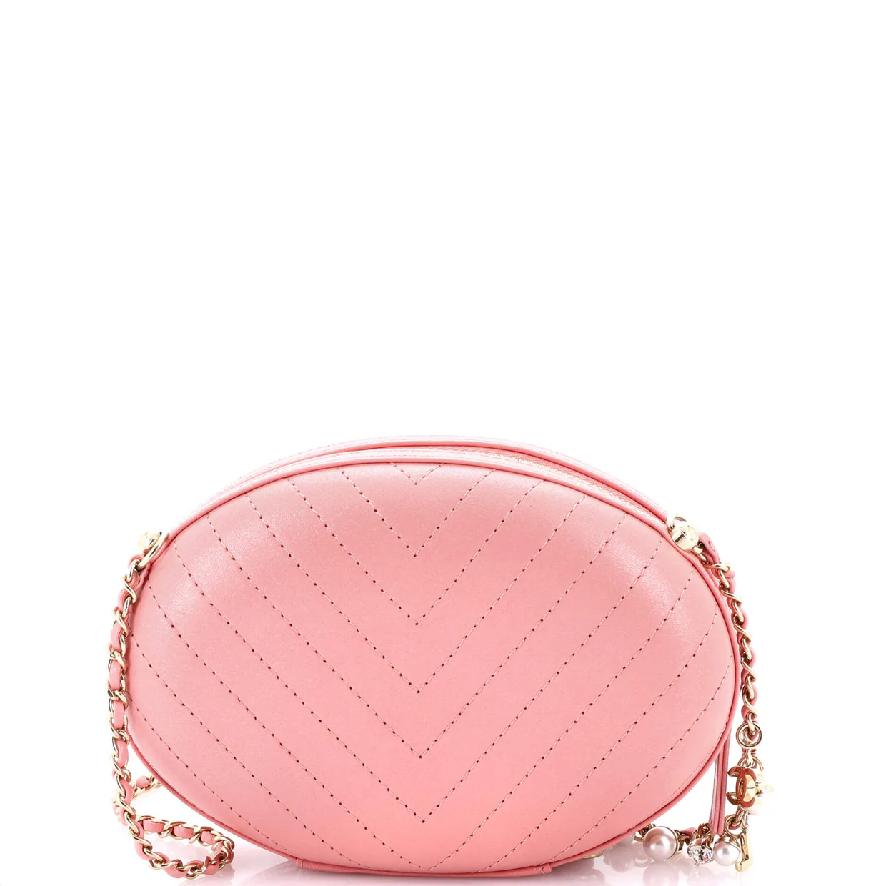 La Pausa Evening Bag Chevron Leather - Deep Luxury