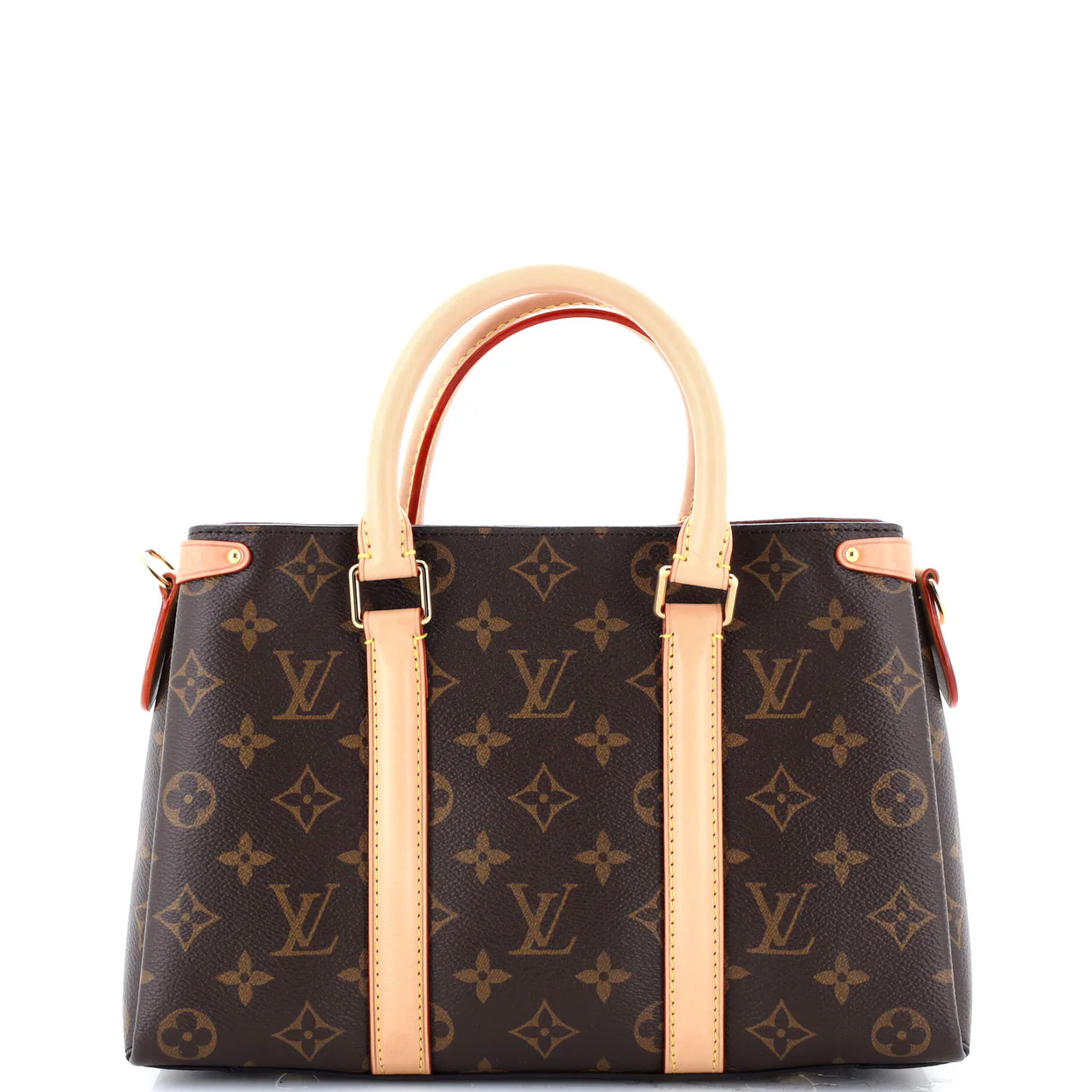 Soufflot Tote Monogram Canvas with Leather BB - Deep Luxury