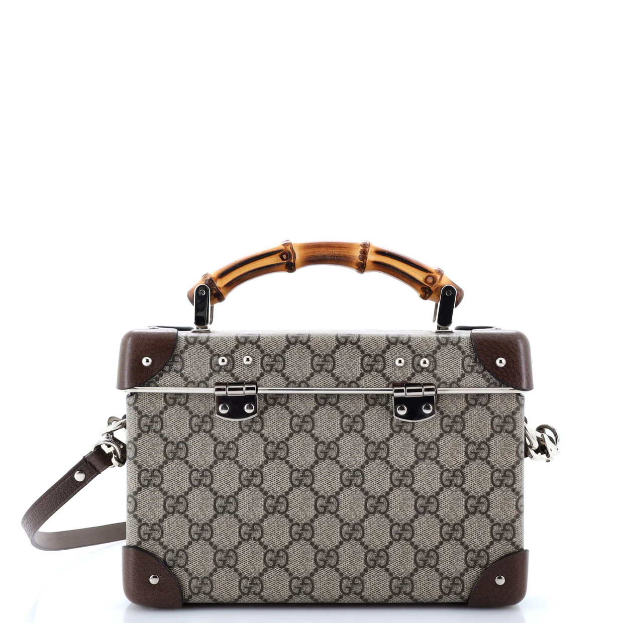 Bamboo Globe-Trotter Vanity Case GG Coated Canvas - Deep Luxury