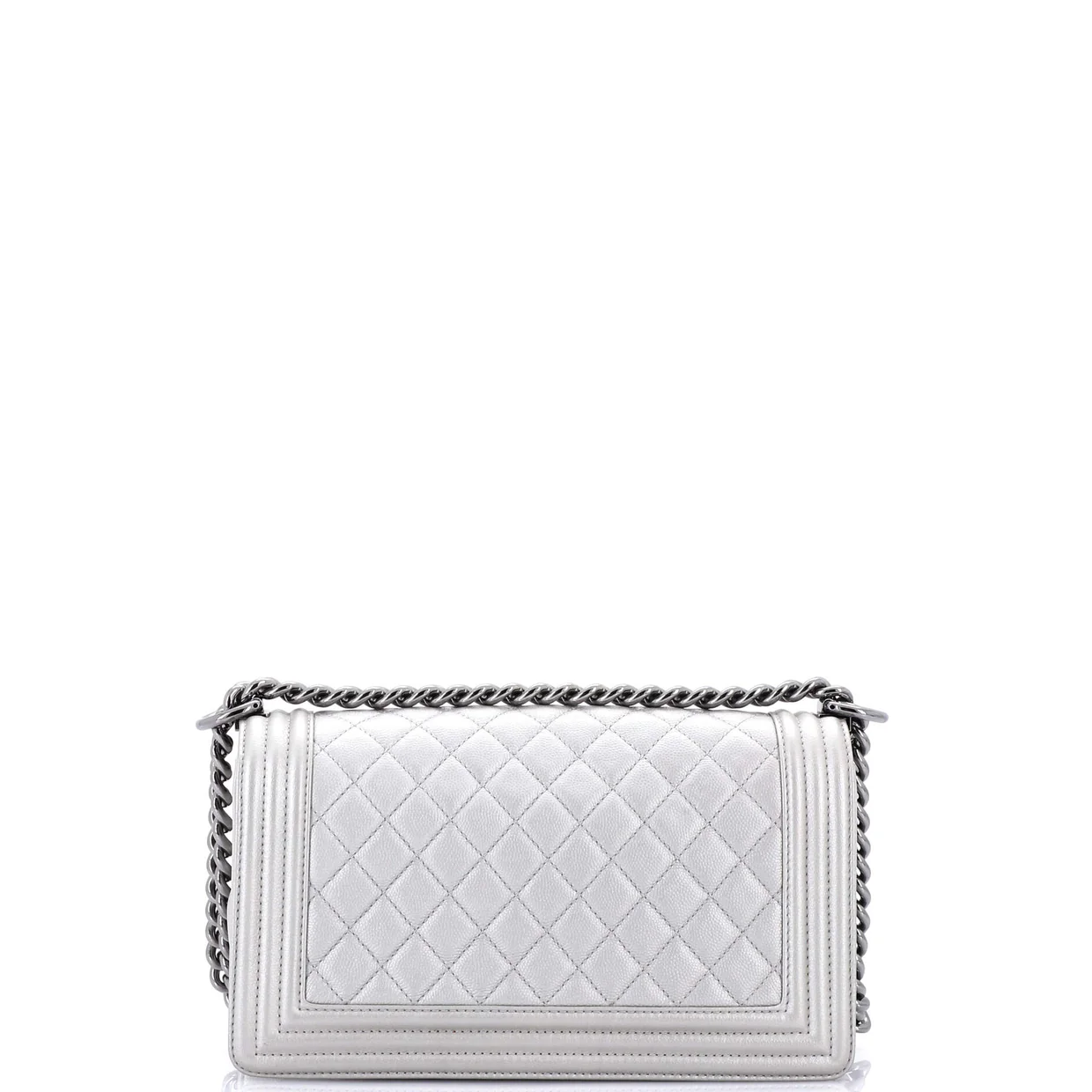 Boy Flap Bag Quilted Caviar Old Medium - Deep Luxury