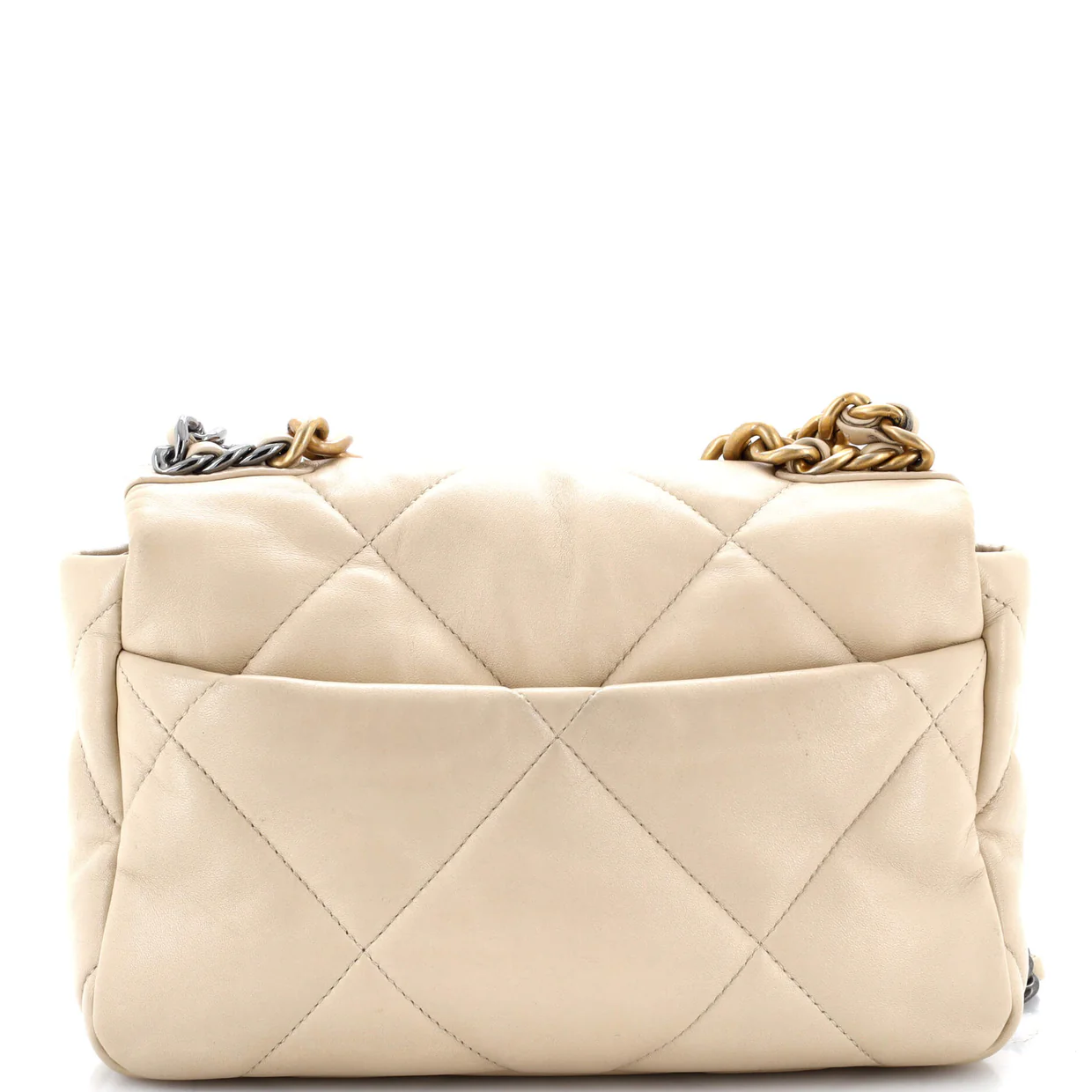 19 Flap Bag Quilted Leather Medium - Deep Luxury