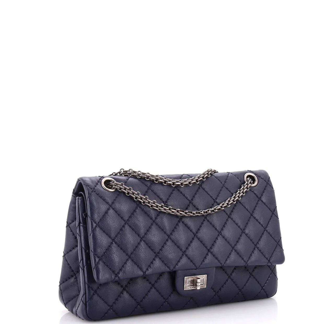Reissue 2.55 Flap Bag Quilted Caviar 226 - Deep Luxury