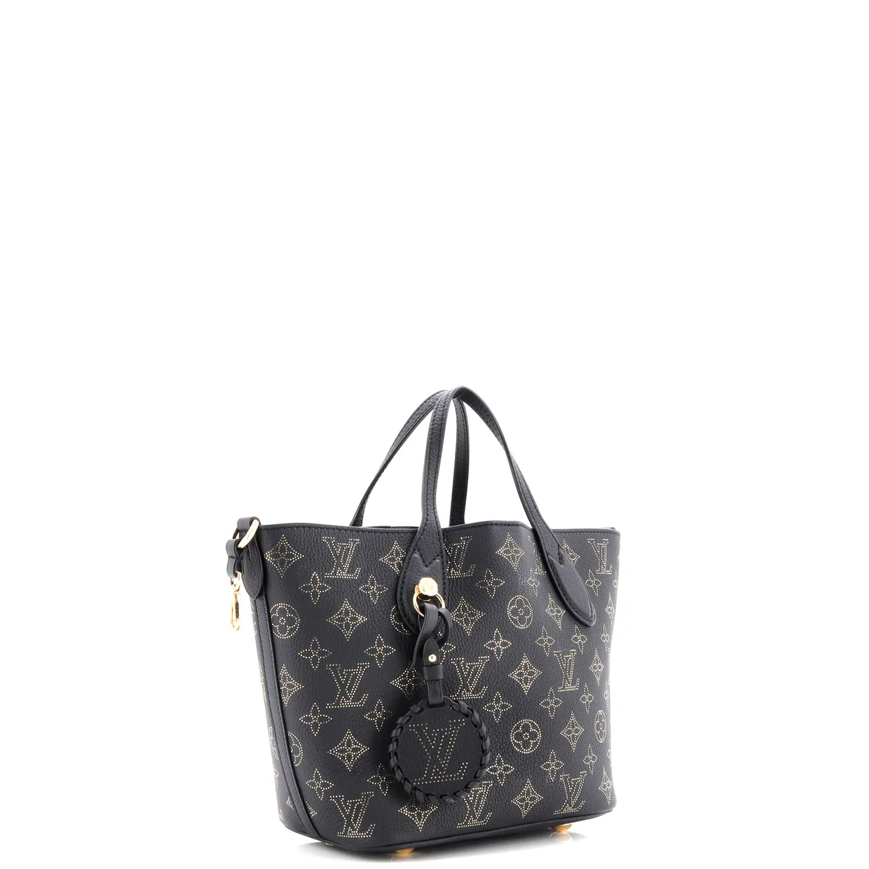 Blossom Tote Constellation Studded Mahina Leather PM - Deep Luxury