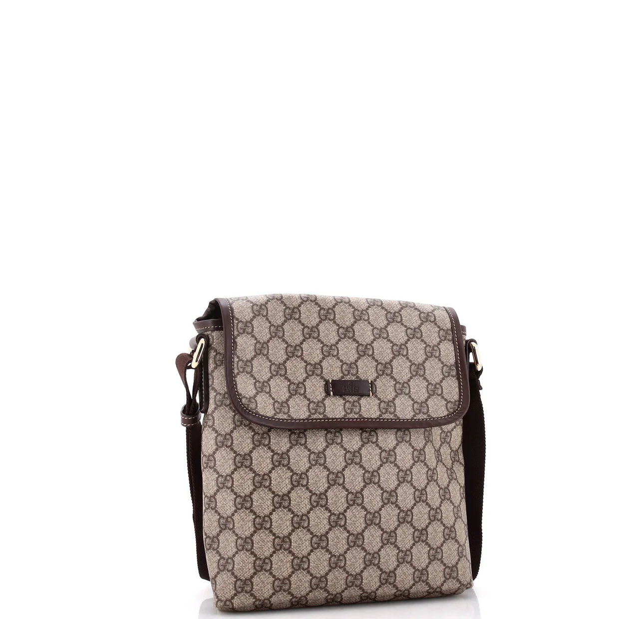 Flap Messenger GG Coated Canvas Small - Deep Luxury