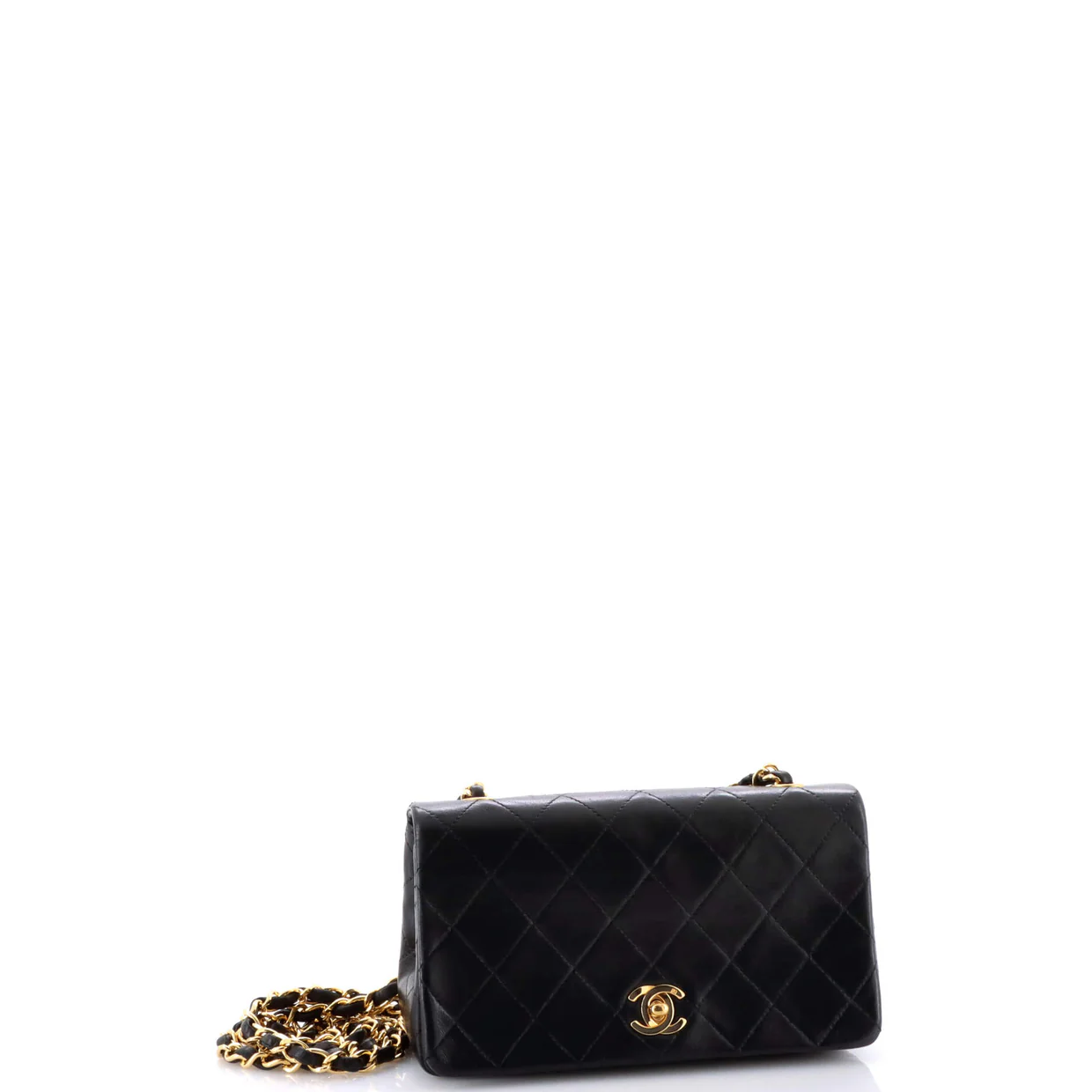 Vintage Full Flap Bag Quilted Lambskin Mini - Deep Luxury