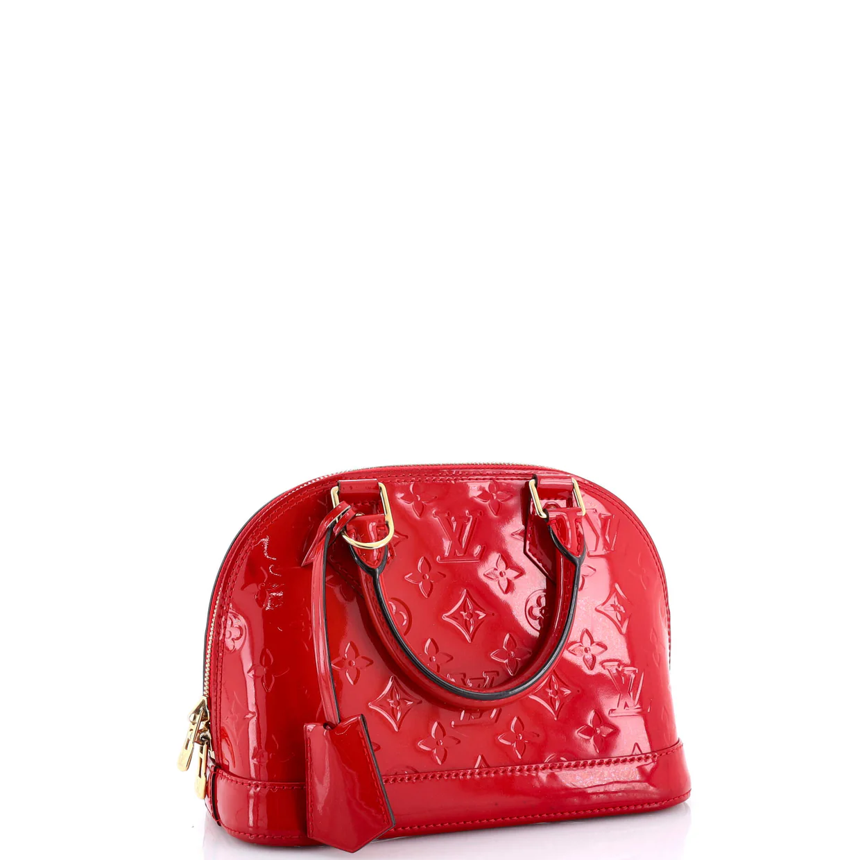 Alma Handbag Monogram Vernis BB - Deep Luxury