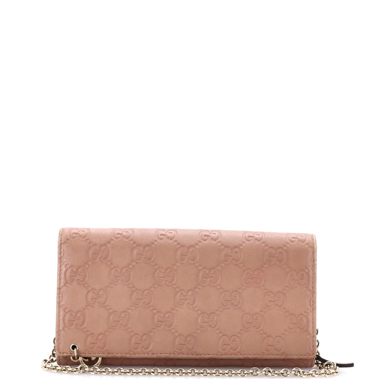 Signature Wallet on Chain Guccissima Leather - Deep Luxury