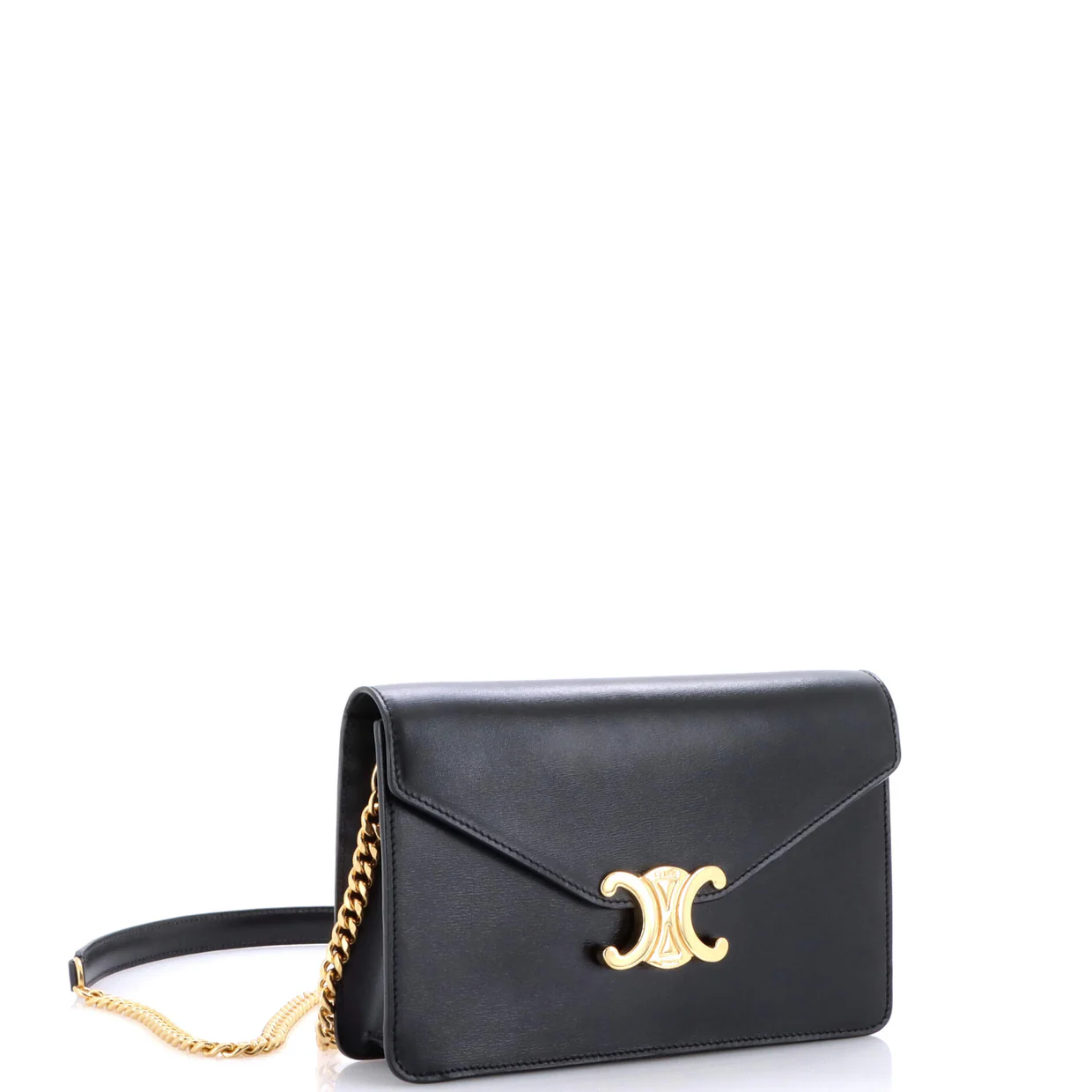 Margo Triomphe Wallet on Chain Leather - Deep Luxury