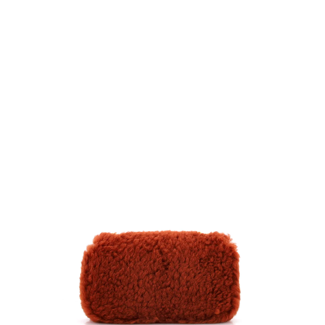 Triomphe Chain Shoulder Bag Shearling Small - Deep Luxury