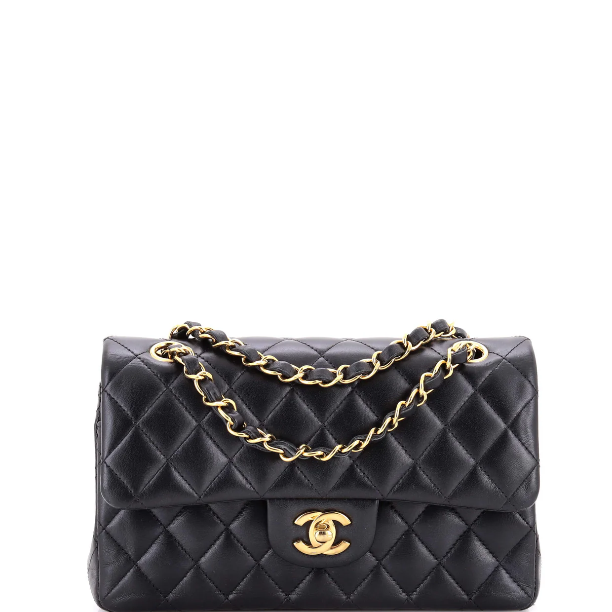 Classic Double Flap Bag Quilted Lambskin Small - Deep Luxury