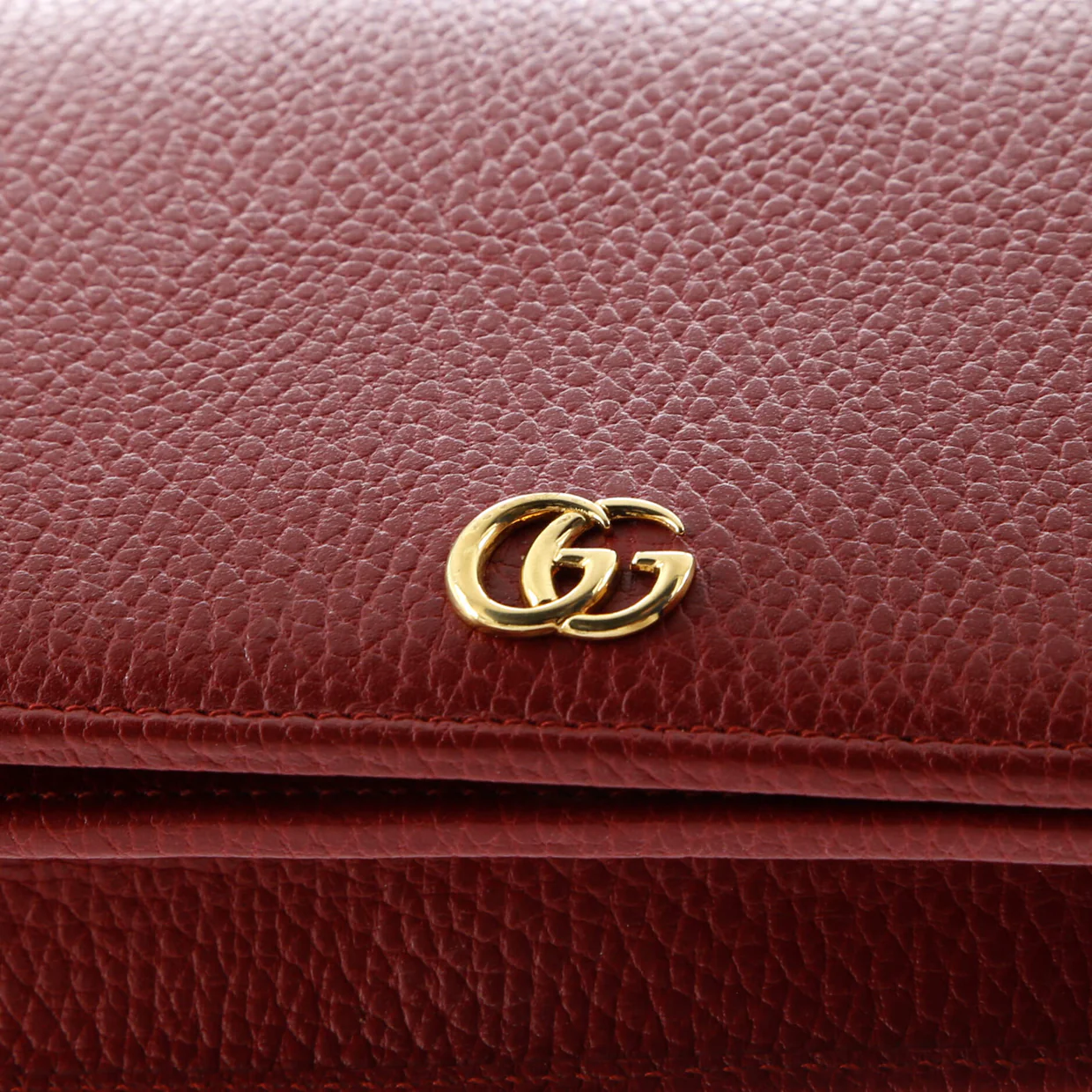 Petite GG Marmont Chain Wallet Leather Mini - Deep Luxury