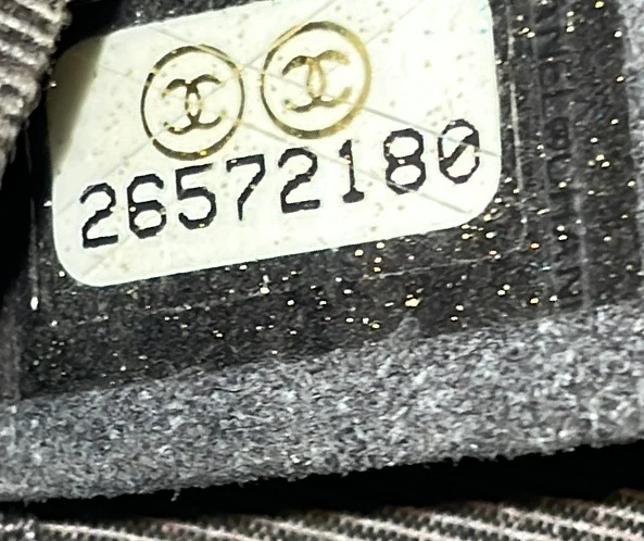 Gabrielle Backpack Chevron Metallic Caviar Small - Deep Luxury