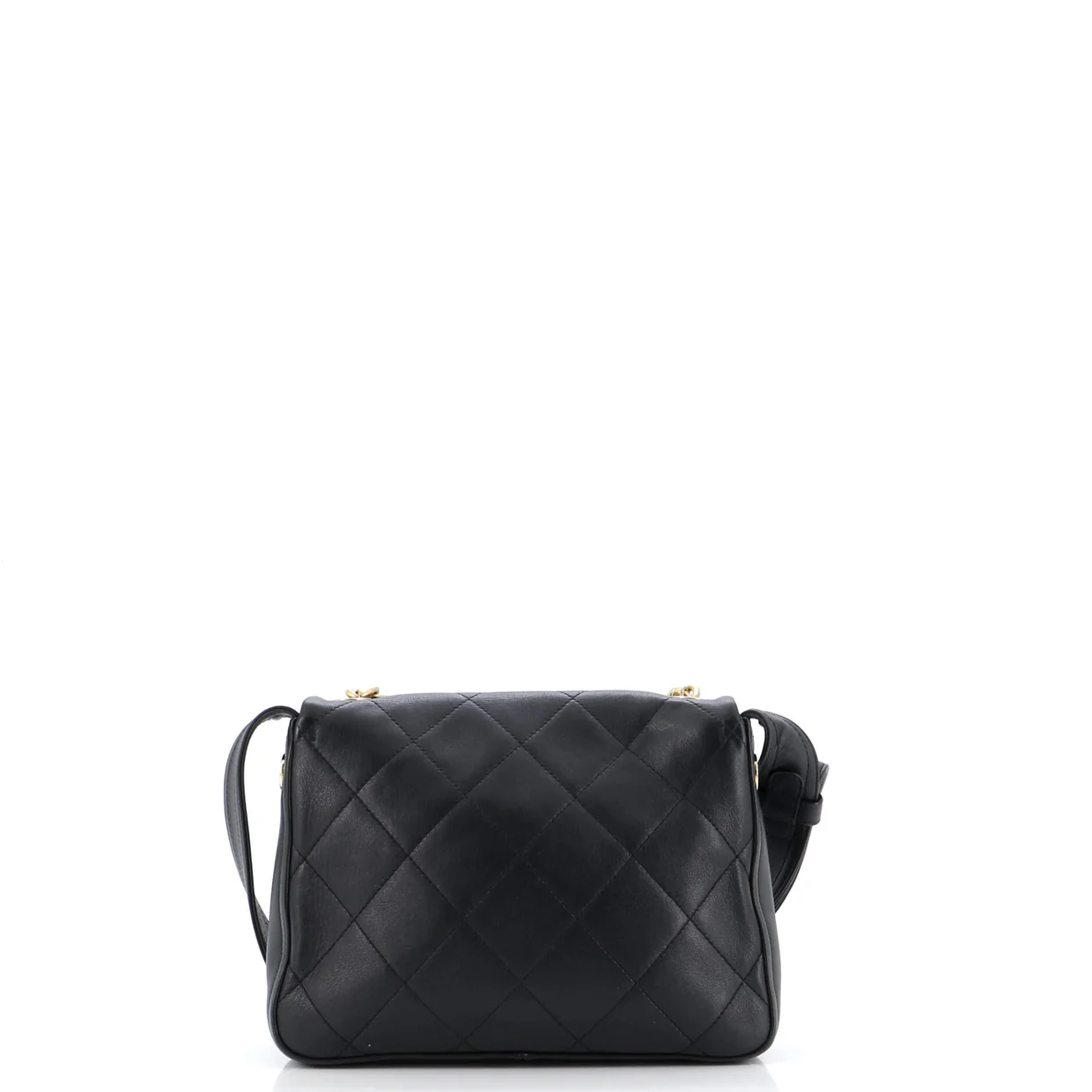 Chain Handle Flap Bag Quilted Calfskin - Deep Luxury