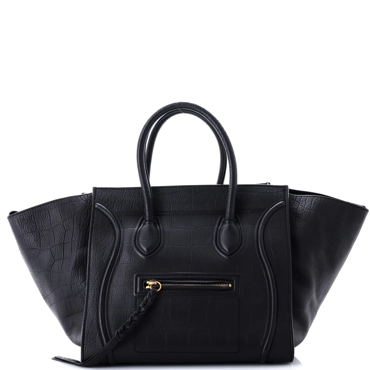 Phantom Bag Crocodile Embossed Leather Medium - Deep Luxury