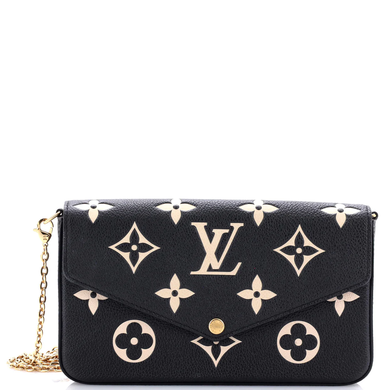 Felicie Pochette Bicolor Monogram Empreinte Giant - Deep Luxury