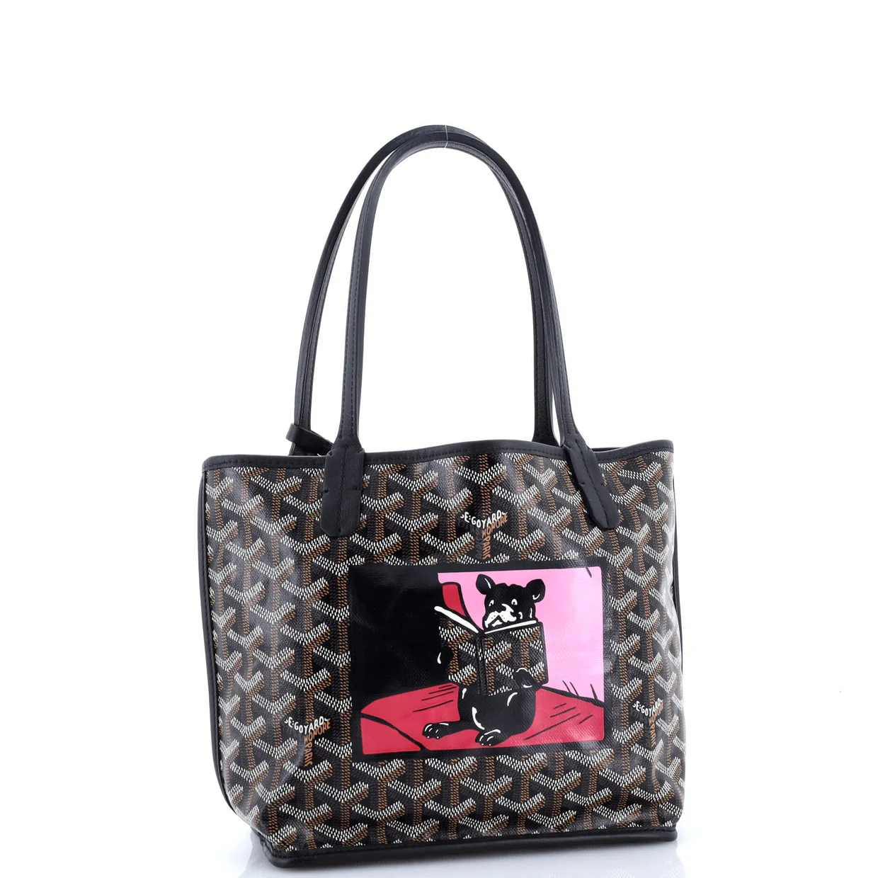 Anjou Reversible Tote Printed Coated Canvas Mini - Deep Luxury