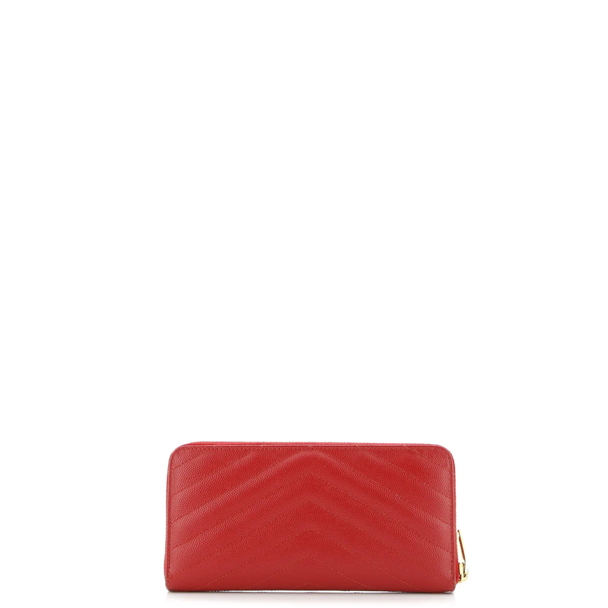 Classic Monogram Zip Around Wallet Matelasse Chevron Leather - Deep Luxury