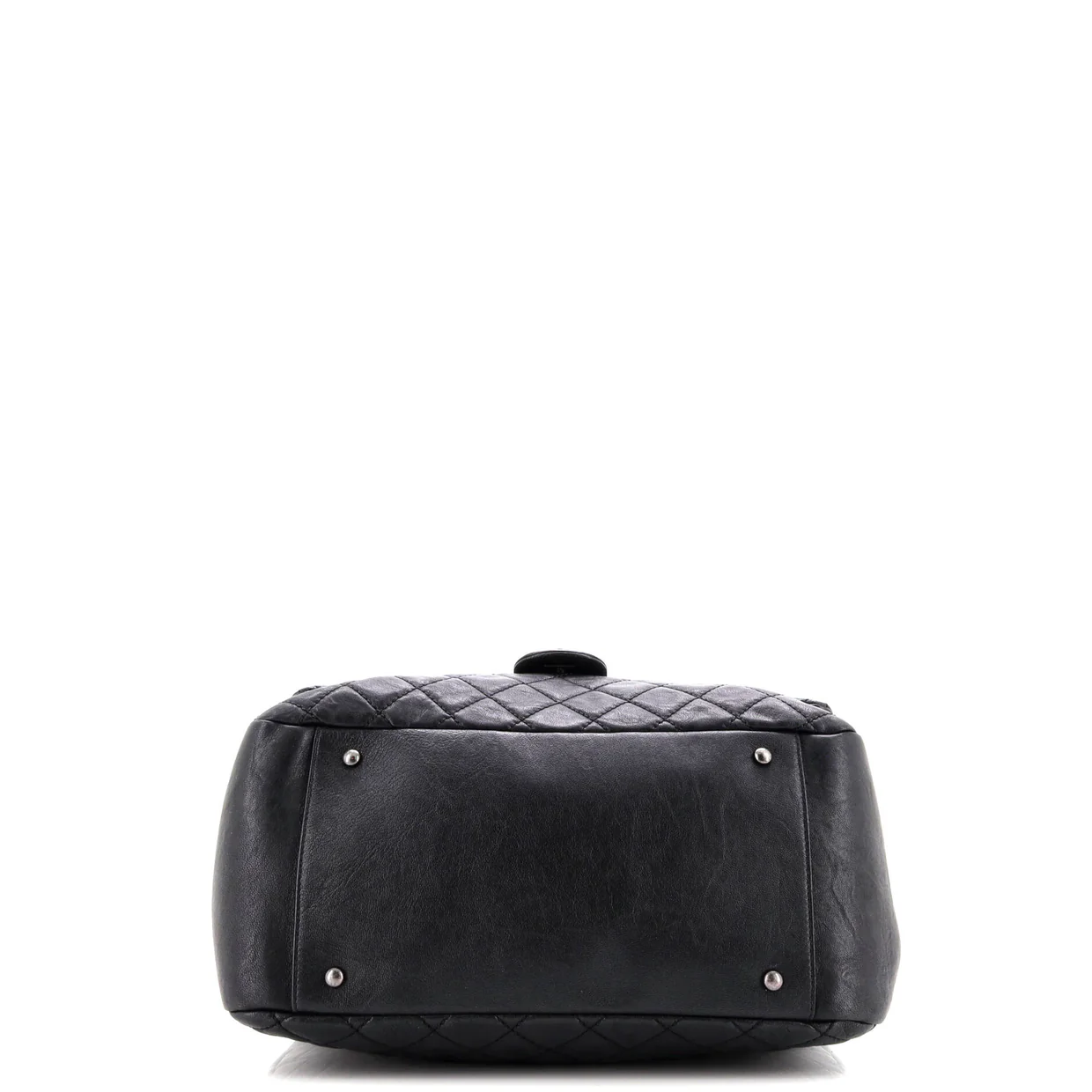 Front Pocket Shopping Tote Quilted Calfskin Medium - Deep Luxury