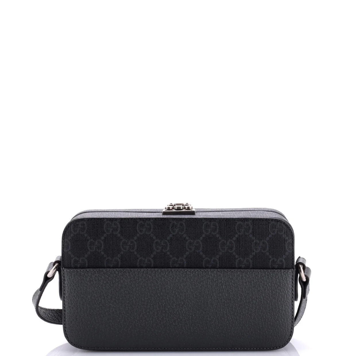 Padlock Interlocking G Crossbody Bag GG Coated Canvas and Leather Mini - Deep Luxury