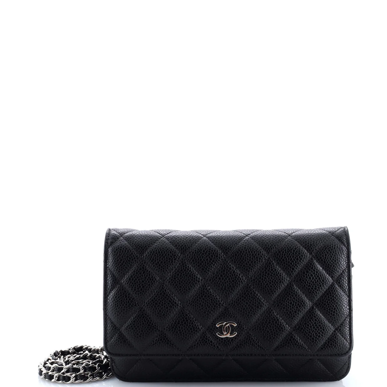 Wallet on Chain Quilted Caviar - Deep Luxury