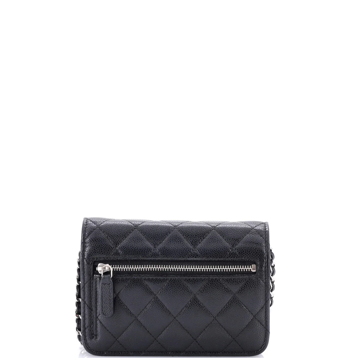Wallet on Chain Quilted Caviar Mini - Deep Luxury