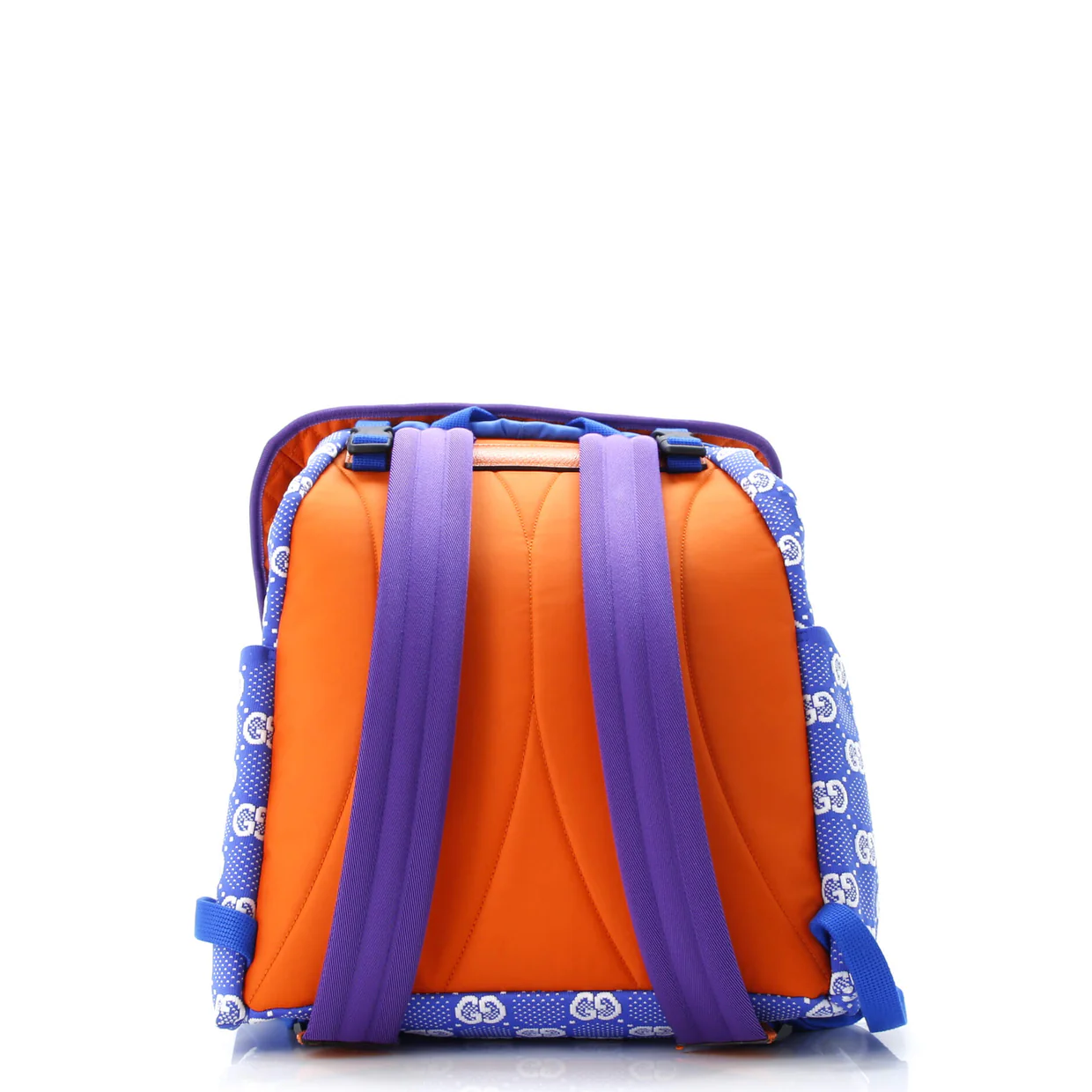 Panelled Double Buckle Backpack GG Jacquard Nylon and Rubber Large - Deep Luxury