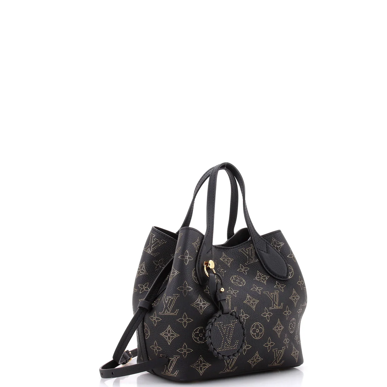 Blossom Tote Constellation Studded Mahina Leather PM - Deep Luxury