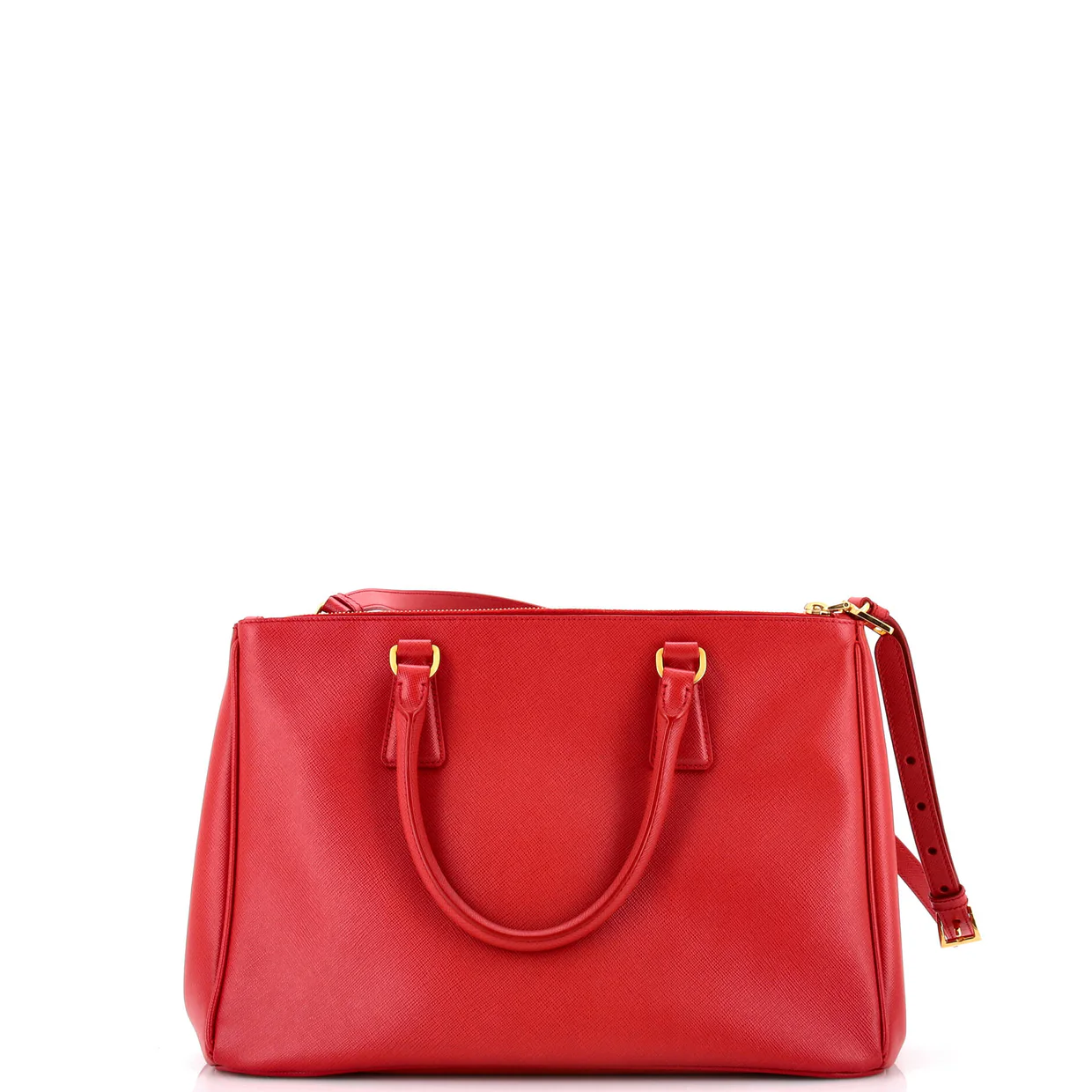 Double Zip Lux Tote Saffiano Leather Medium - Deep Luxury
